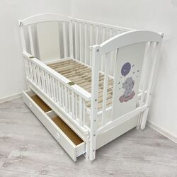 Кроватка Кузя Слоник (White) Thumb