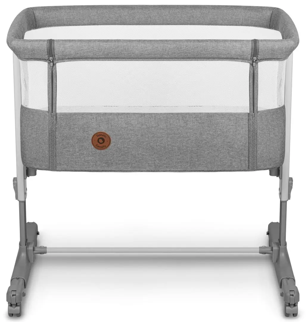 Кроватка-люлька 3в1 Lionelo Aurora (Grey Concrete)