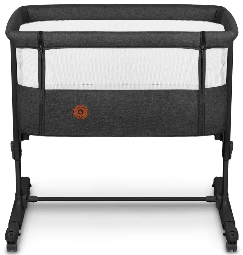 Кроватка-люлька 3в1 Lionelo Aurora (Grey Graphite)