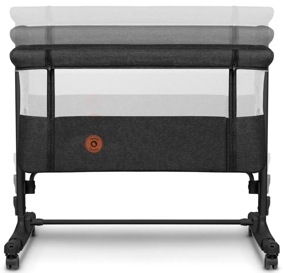 Кроватка-люлька 3в1 Lionelo Aurora (Grey Graphite)