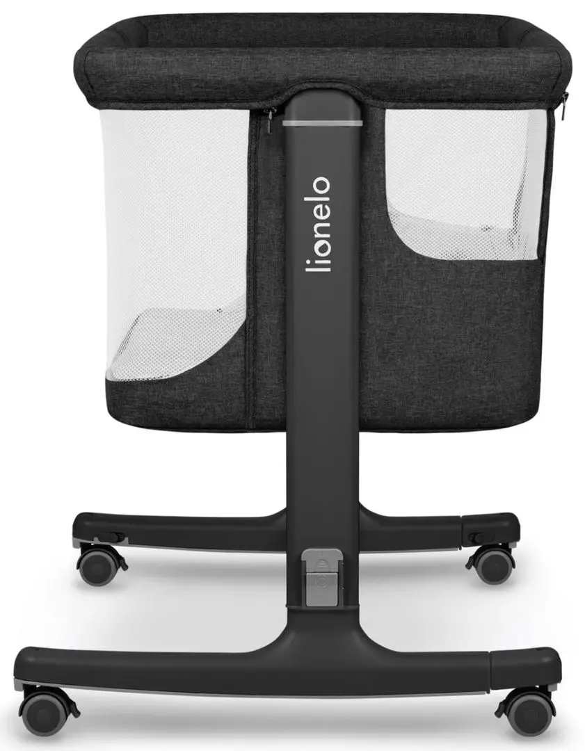 Кроватка-люлька 3в1 Lionelo Aurora (Grey Graphite)