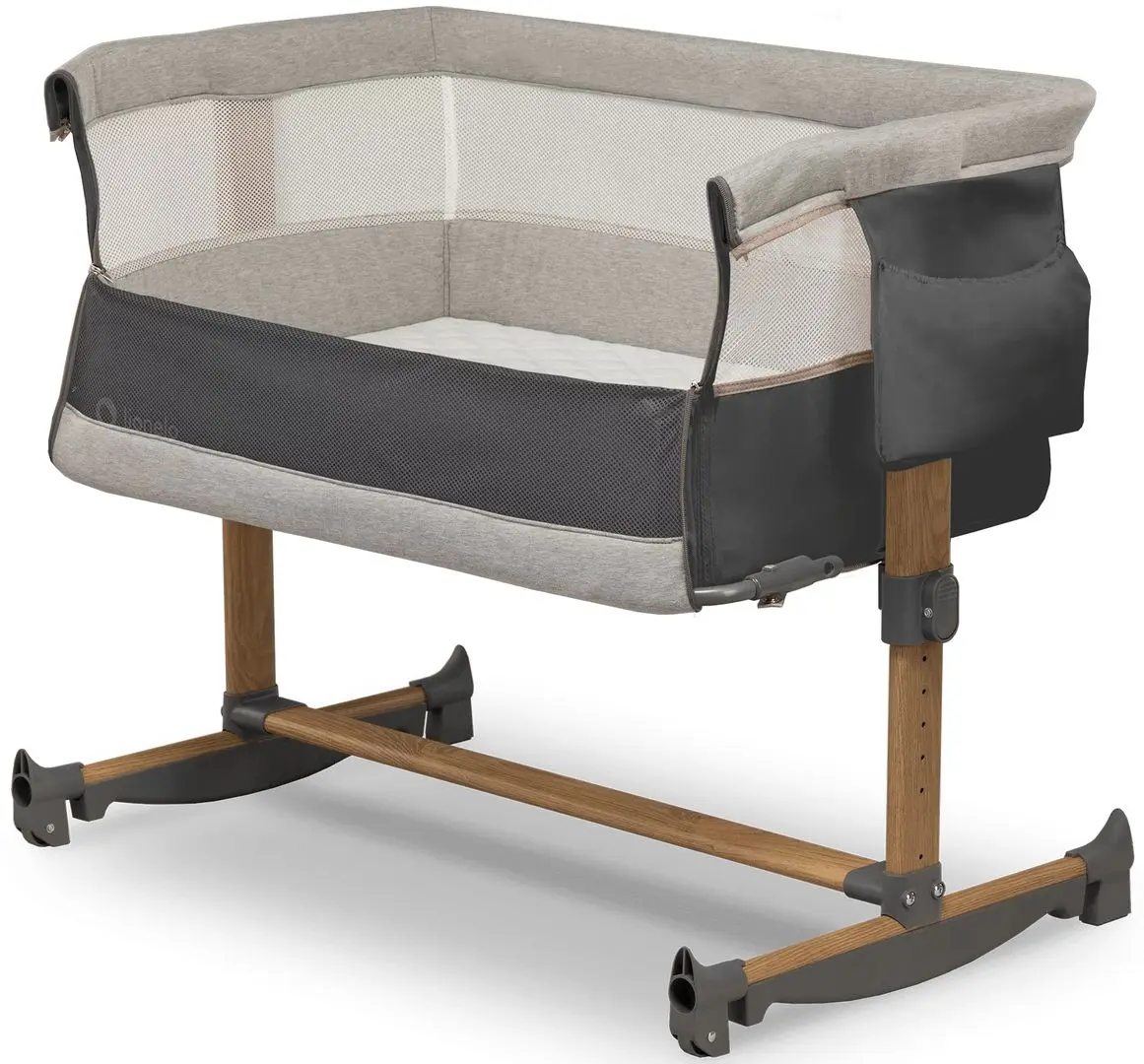 Кроватка-люлька 3в1 Lionelo Leonie (Grey Stone)