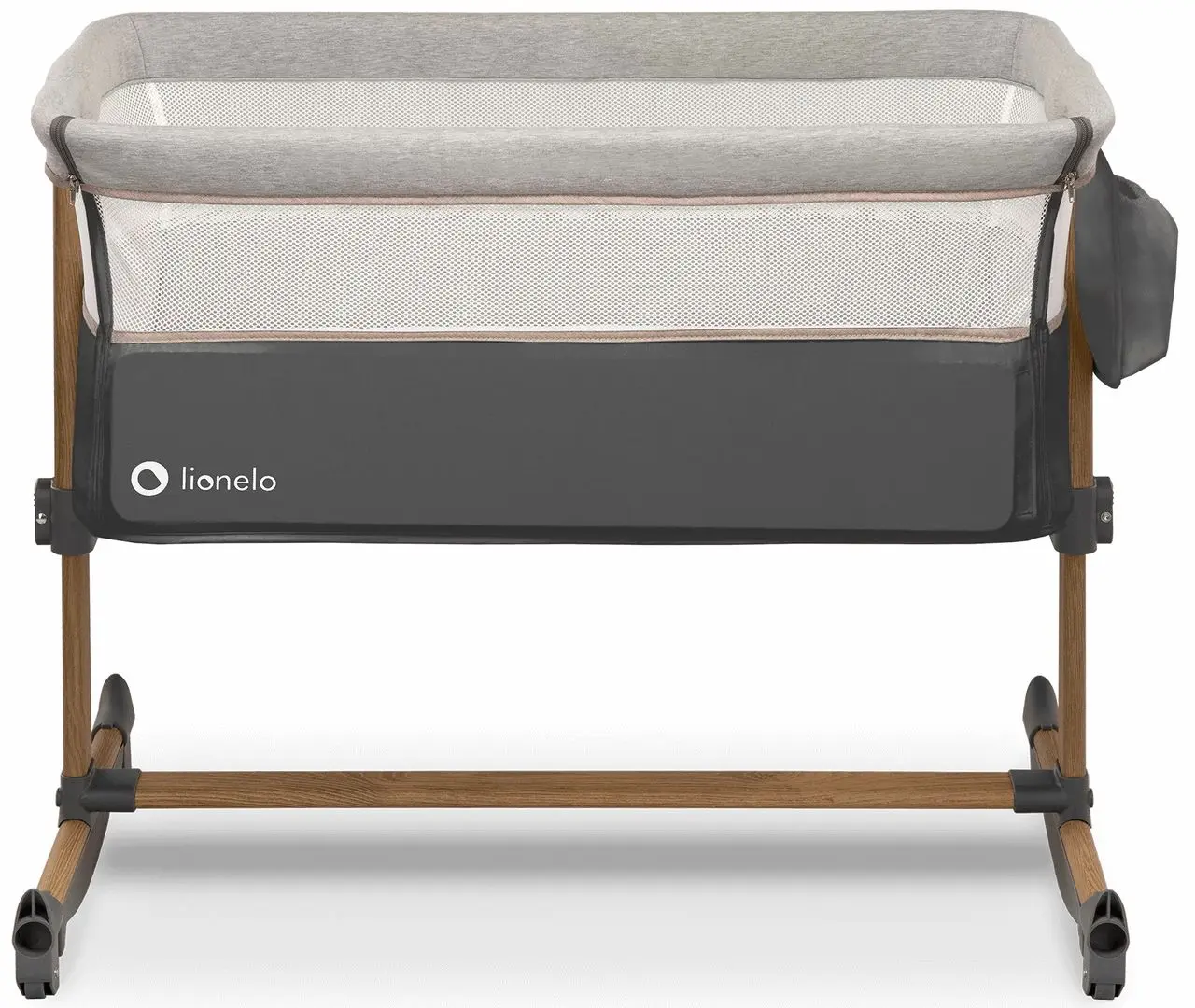 Кроватка-люлька 3в1 Lionelo Leonie (Grey Stone)