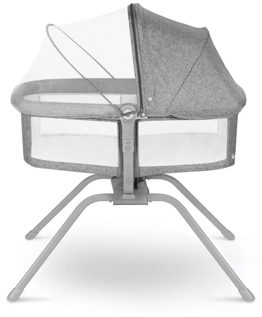 Кроватка-люлька 3в1 Lionelo Malin (Grey Stone)