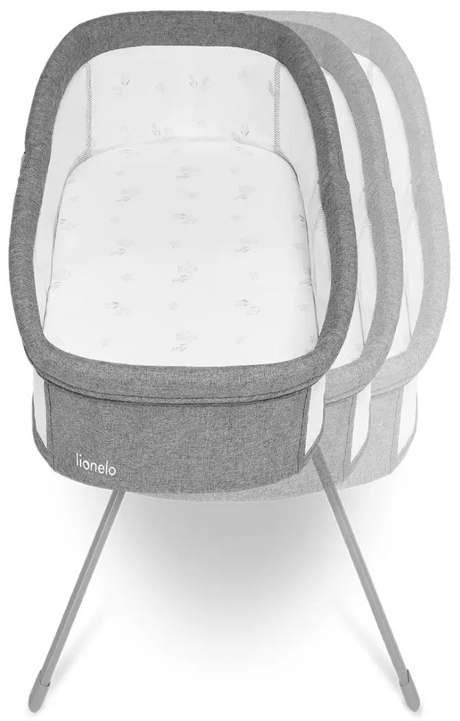 Кроватка-люлька 3в1 Lionelo Malin (Grey Stone)