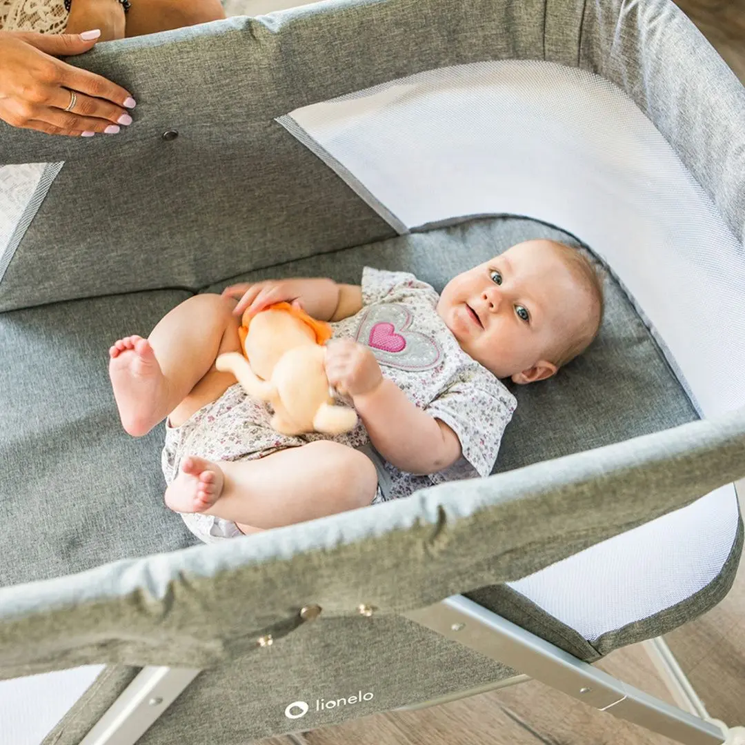 Кроватка-люлька 3в1 Lionelo Vera (Grey)