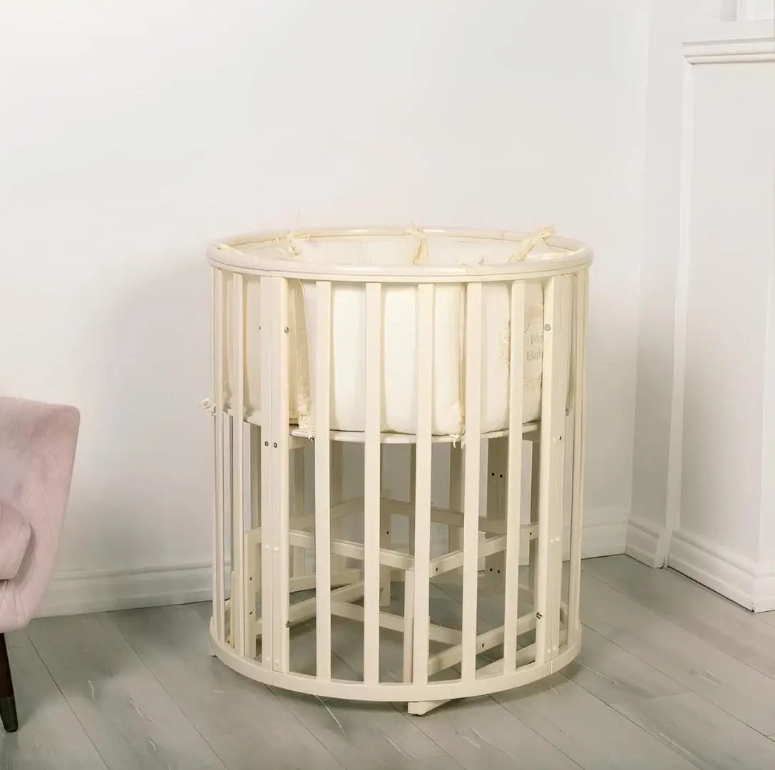 Кроватка-трансформер Miracolo Amore 7в1 + маятник (Cream)