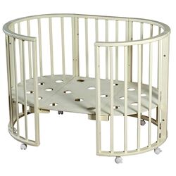 Кроватка-трансформер Miracolo Amore 7в1 + маятник (Cream) Thumb