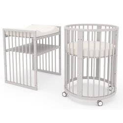 Кроватка-трансформер Miracolo Amore 7в1 + маятник (Cream) Thumb