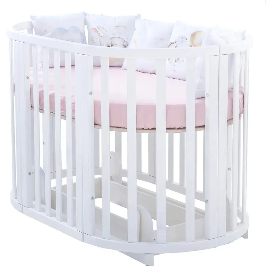 Кроватка-трансформер Miracolo Amore 7в1 + маятник (White)