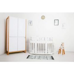 Кроватка-трансформер Miracolo Amore 7в1 + маятник (White) Thumb