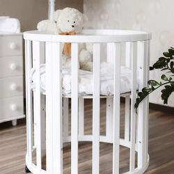 Кроватка-трансформер Miracolo Amore 7в1 + маятник (White) Thumb