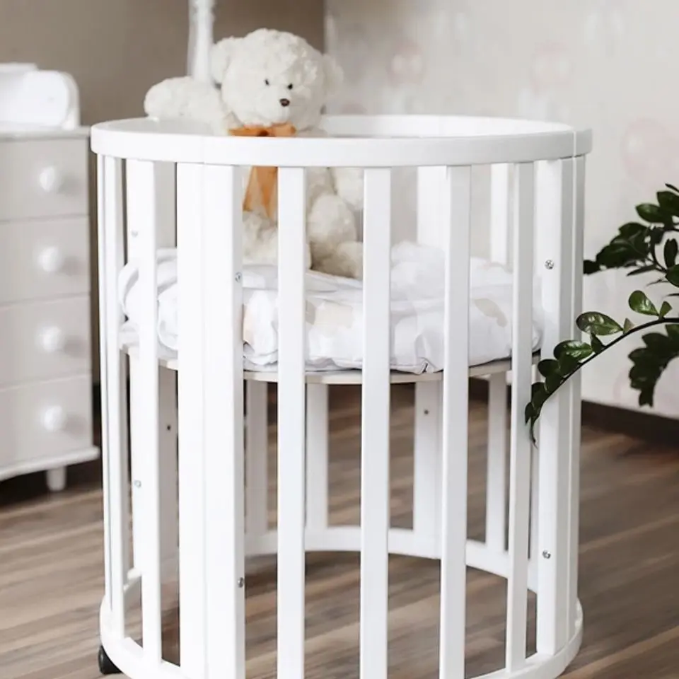 Кроватка-трансформер Miracolo Amore 7в1 + маятник (White)