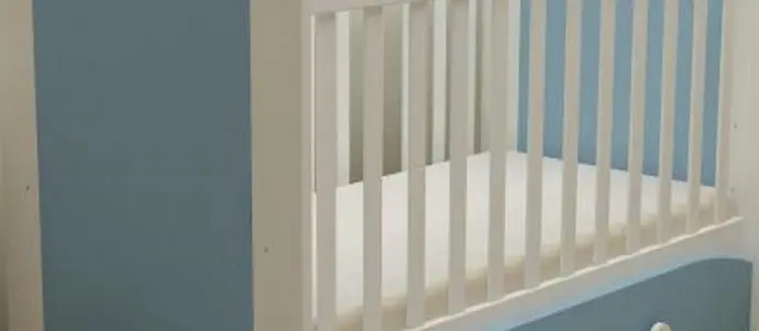 Patuc MyKids Miki cu sertar (White/Blue)