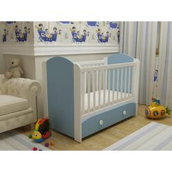 Patuc MyKids Miki cu sertar (White/Blue)