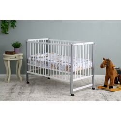 Кроватка Qmini Maya QMMAY01AL (White/Grey)