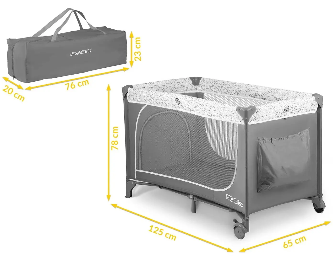 Кроватка Ricokids RK-241 (Grey)