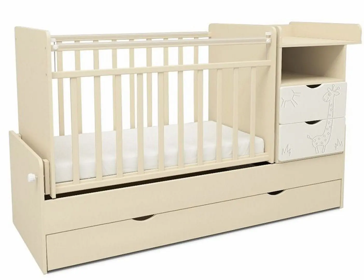 Patut pentru copii SKV-Company СКВ-5 Girafa 55003 (White/Beige)