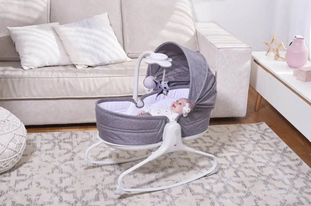 Кроватка-люлька 3в1 Tiny Love Cozy Tiny Rocker TL18055000 (Grey) - 6