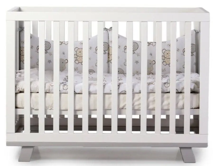 Кроватка Veres ЛД1 Манхэттен (White/Gray) - 2