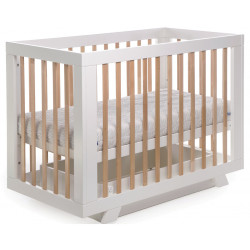 Кроватка Eucalyptus Melody Plus DS-601 (White/Natural) Thumb