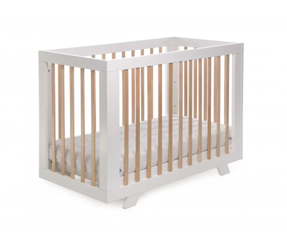 Кроватка Eucalyptus Melody Plus DS-601 (White/Natural) - 3