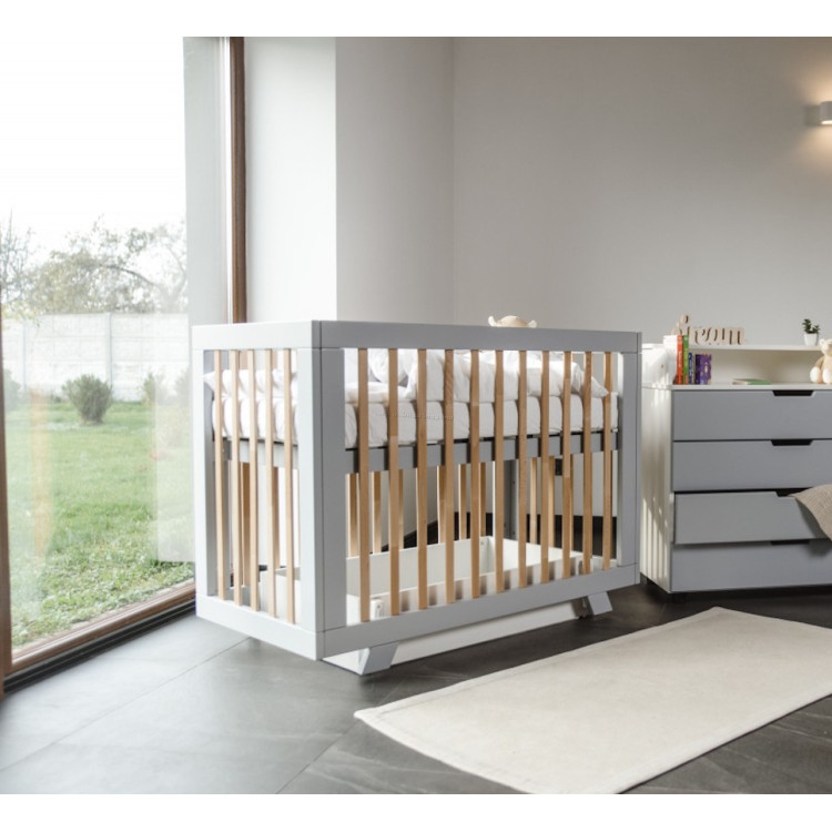 Кроватка Eucalyptus Melody Plus (Grey/Natural)