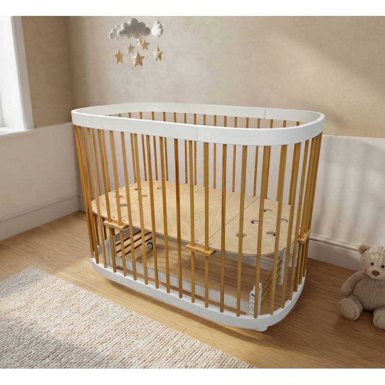 Кроватка Eucalyptus Napoli Plus Universal DS-N141 (White/Natural)