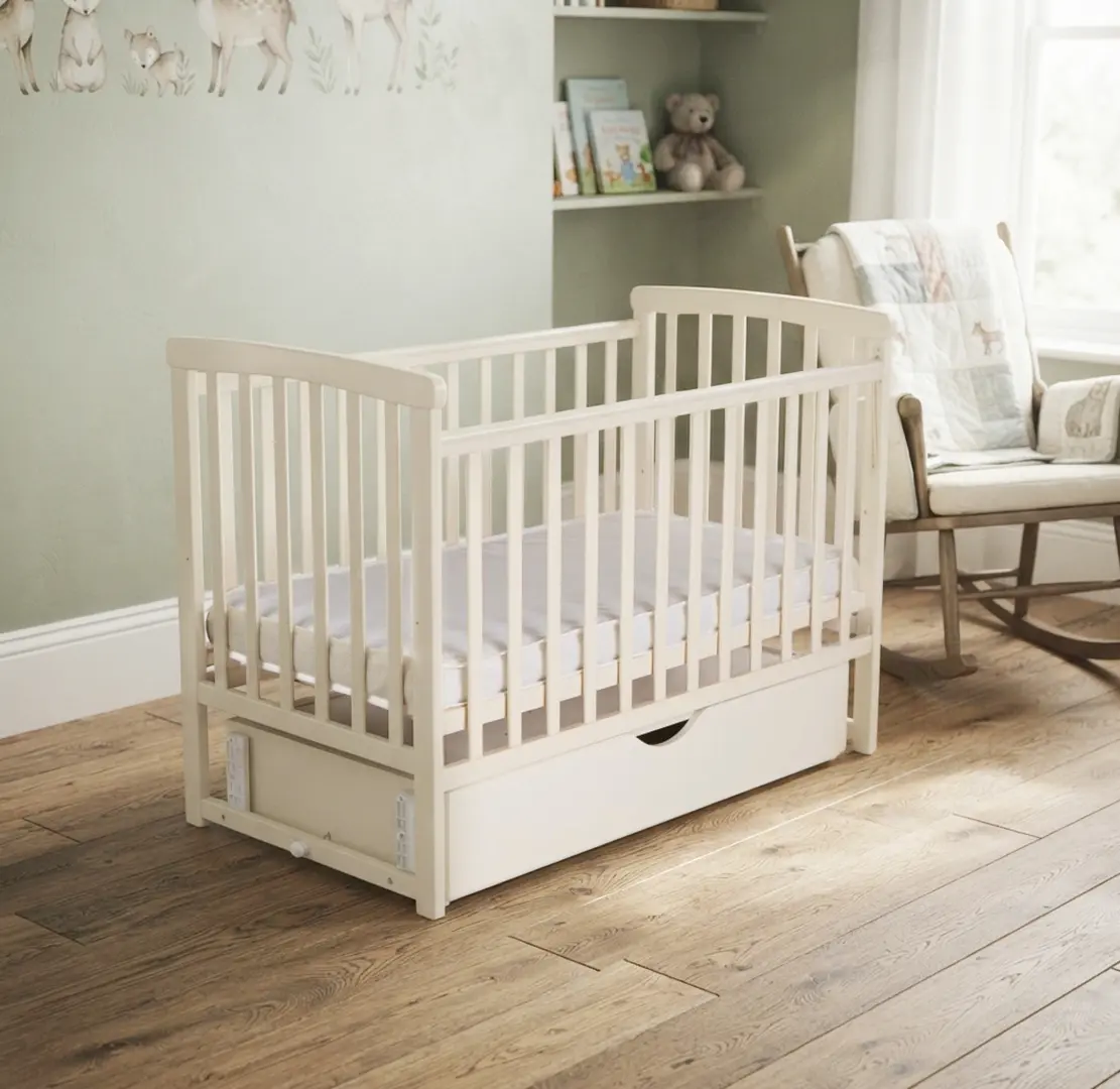 Patuc cu sertar Eucalyptus Charlene Premium Transversal DS-202 (Vanilla)