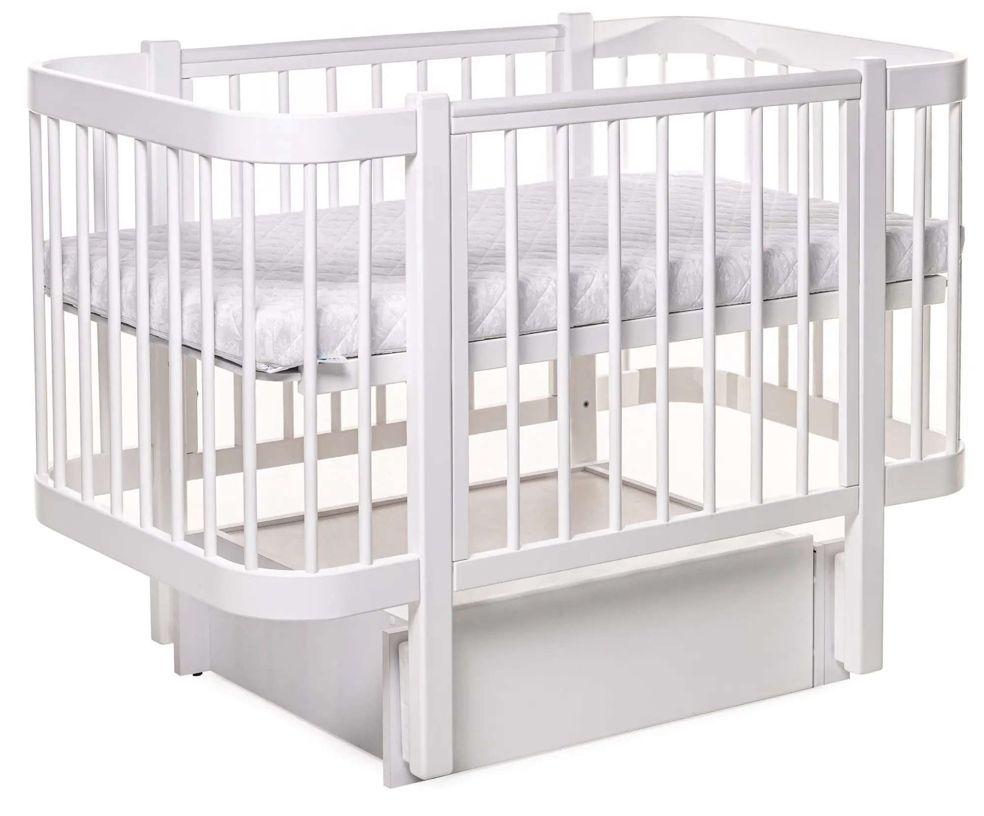 Patuc cu sertar Eucalyptus Karol Premium 60x120 (White) - 4