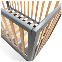 Кроватка с ящиком Eucalyptus Mia Elite Premium Transversal (Graphite/Natural) Thumb