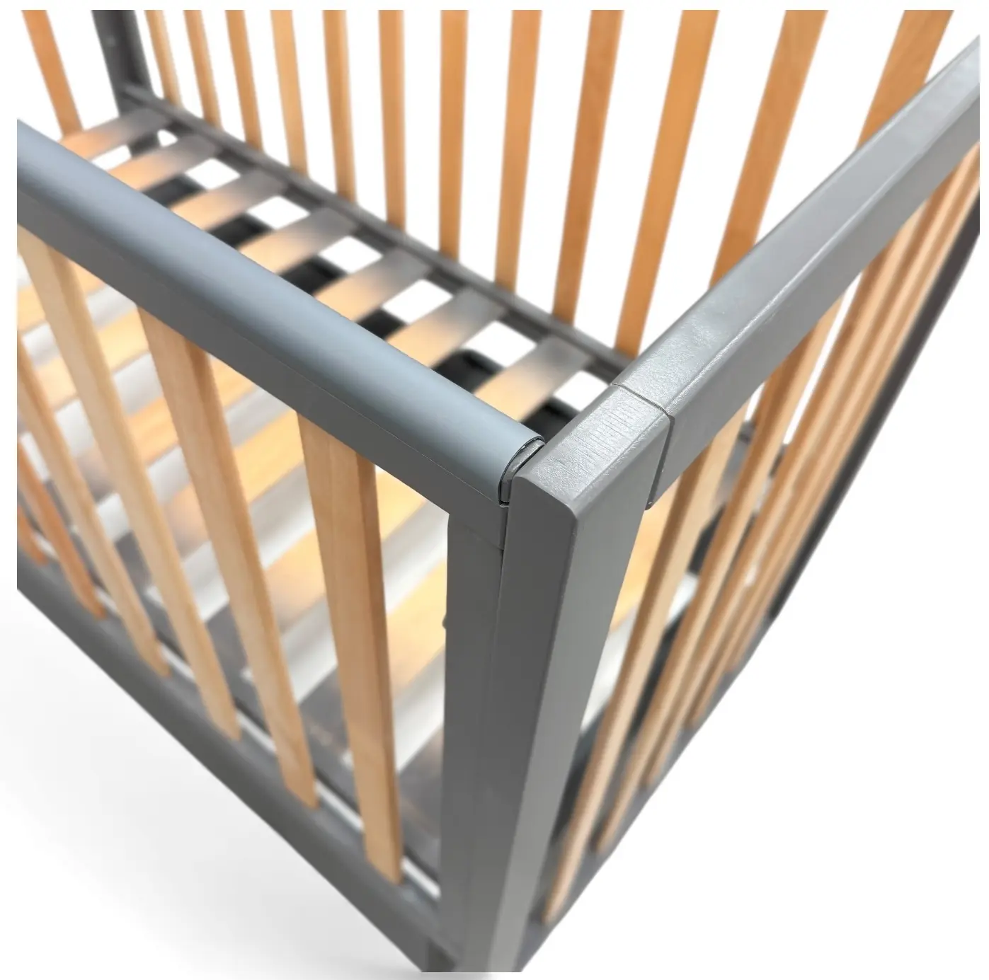 Кроватка с ящиком Eucalyptus Mia Elite Premium Transversal (Graphite/Natural) - 9
