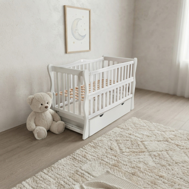 Patuc cu sertar Eucalyptus Sofi Premium Transversal (White)