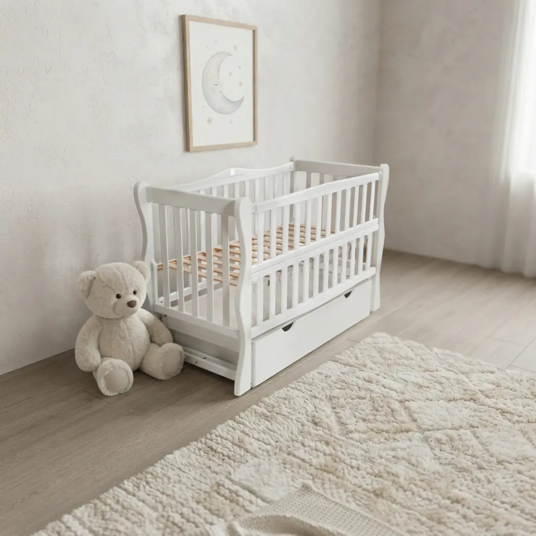 Patuc cu sertar Eucalyptus Sofi Premium Transversal (White)