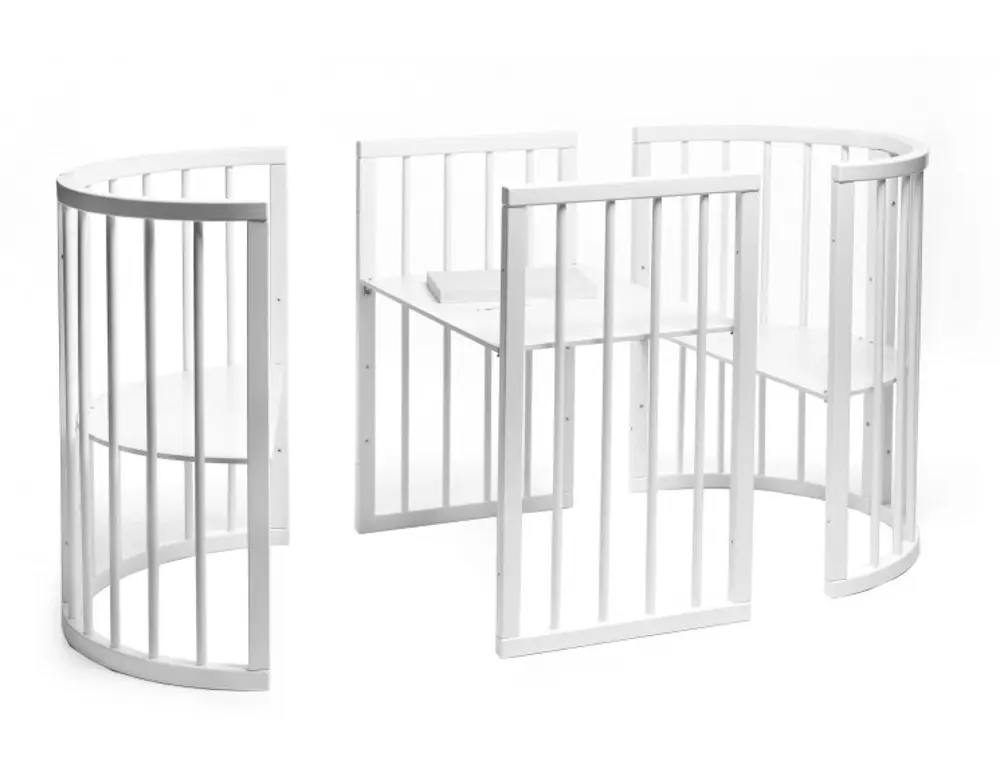 Кроватка-трансформер Eucalyptus Olivia DS-703 (Grey) - 9