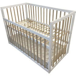 Patuc cu sertar Кузя Sofia (White/Natural) Thumb