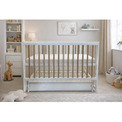 Patuc cu sertar Кузя Sofia (White/Natural)