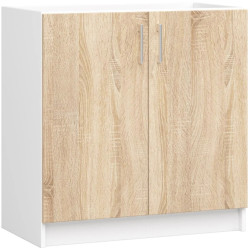 Кухня Akord Lima с витриной H580 1.8м (White/Sonoma Oak) Thumb