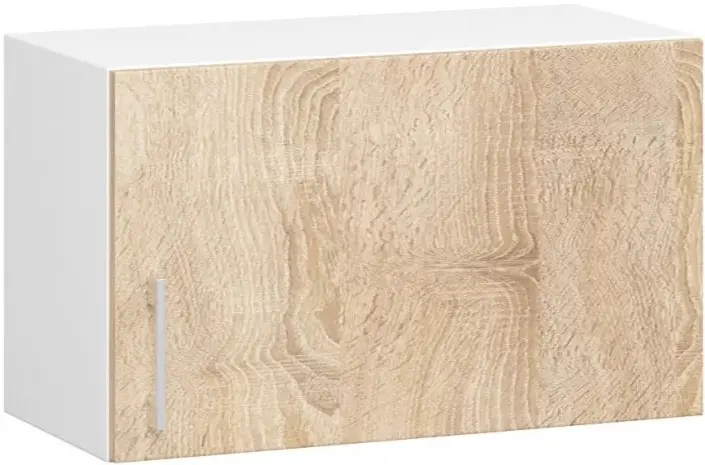 Bucatarie Akord Lima cu vitrina H580 2.4m (White/Sonoma Oak) - 7