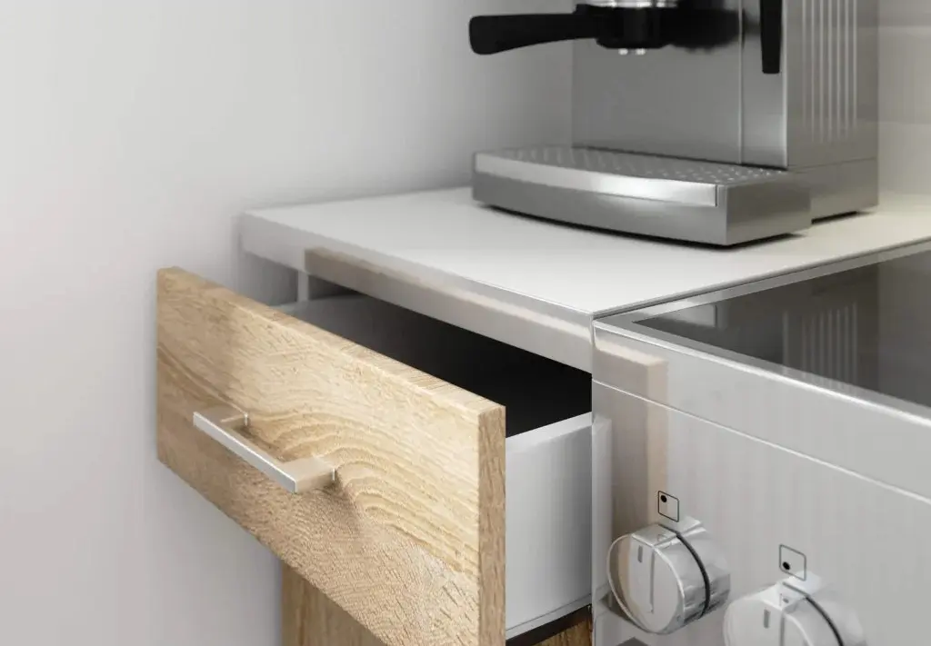 Кухня Akord Lima с витриной H720 2.4м (White/Sonoma Oak) - 2