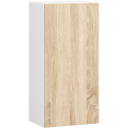 Кухня Akord Lima с витриной H720 2.4м (White/Sonoma Oak) Thumb