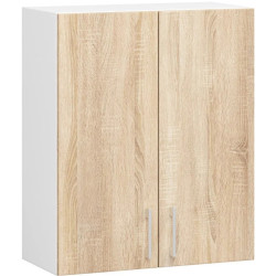 Кухня Akord Lima с витриной H720 2.4м (White/Sonoma Oak) Thumb