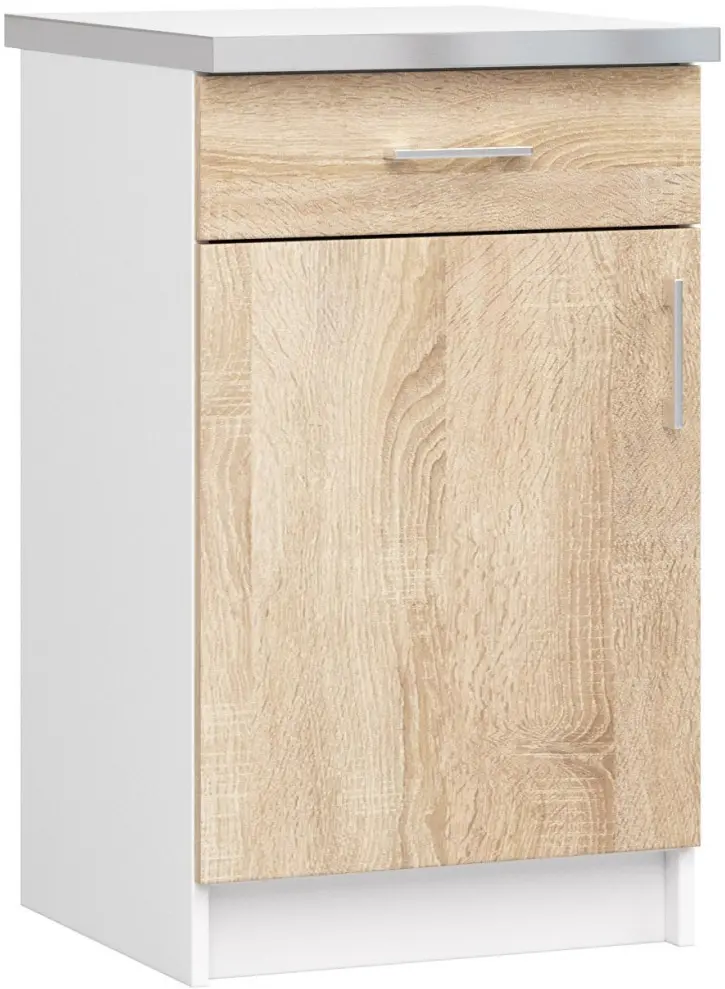 Кухня Akord Lima с витриной H720 2.4м (White/Sonoma Oak) - 9