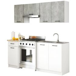 Кухня Akord Oliwia 1.8м (Concrete/White) Thumb