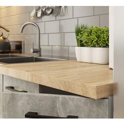 Bucatarie Akord Oliwia 2.4m (Concrete/White) Thumb