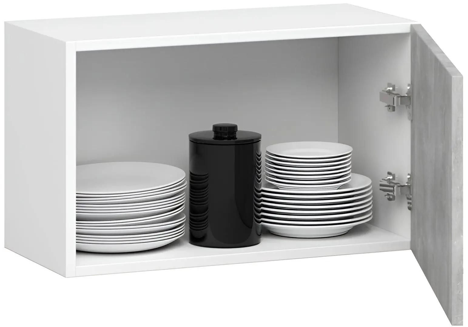 Bucatarie Akord Oliwia 2.4m (Concrete/White)