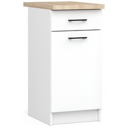 Bucatarie Akord Oliwia 2.4m (Concrete/White) Thumb