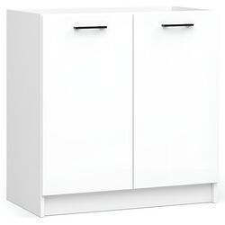 Bucatarie de colt Akord Oliwia 3.0m (Concrete/White) Thumb