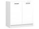 Bucatarie de colt Akord Oliwia 3.0m (Concrete/White)