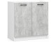 Bucatarie Akord Oliwia 2.4m (White/Concrete)